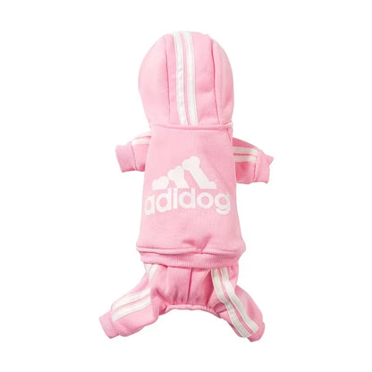 Adidog Clothes Dog Jumpsuit Warm Puppy Pet Clothes for Dog Hoodies Sweatshirt Yorkie French Bulldog Clothing for Dog Coat Jacket